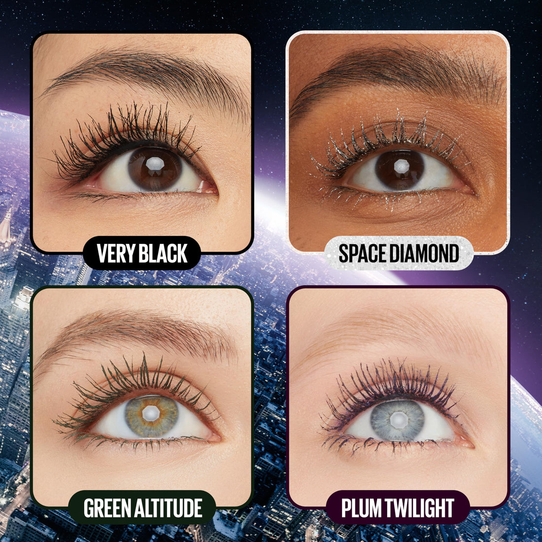 Maybelline Lash Sensational Sky High Washable Mascara Make-up, Volumen, Verlängerung, Definition, Schwung, Multiplikation, aufbaufähige Formel, Very Black, 1 Stück