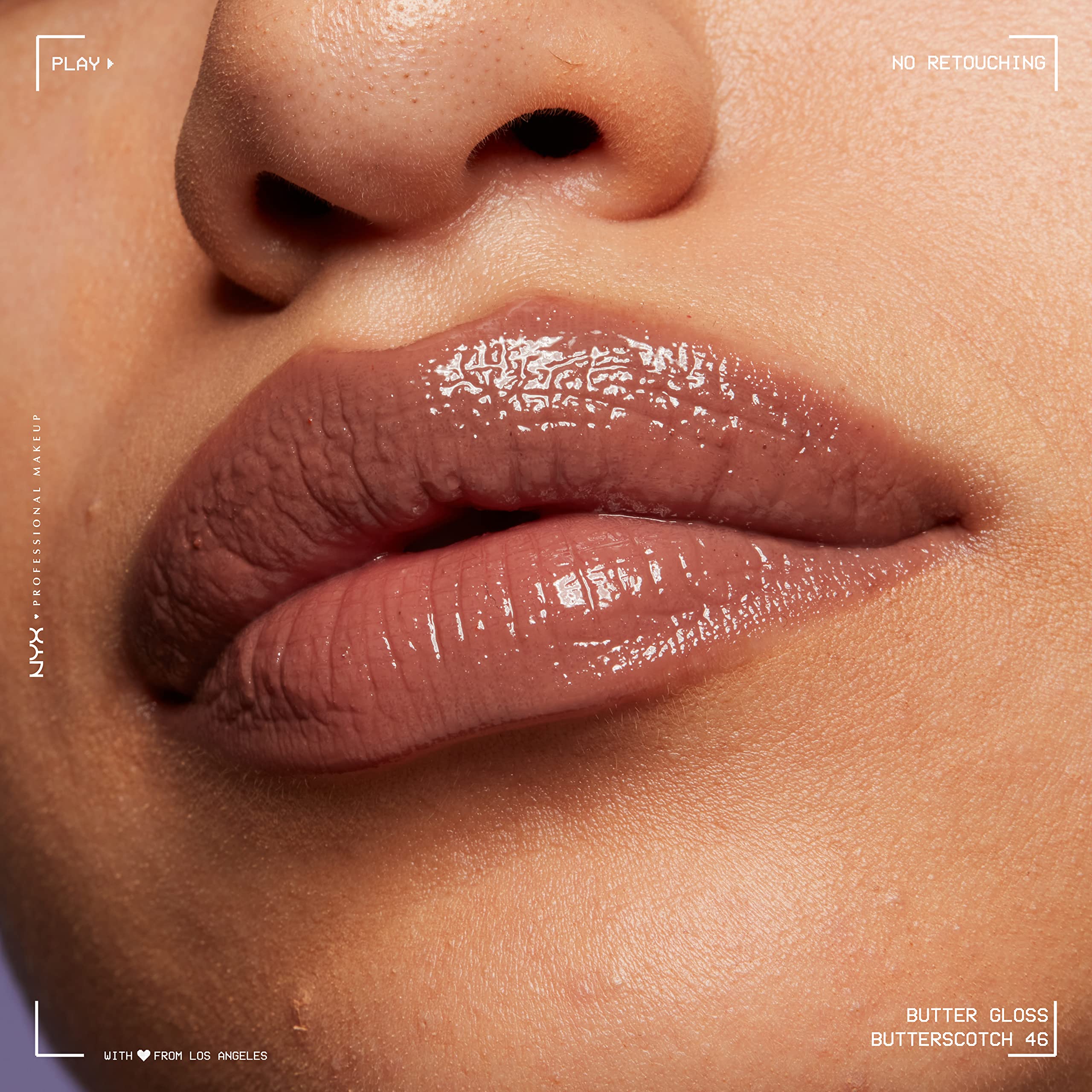 NYX PROFESSIONAL MAKEUP Butter Gloss, Non-Sticky Lip Gloss - Madeleine (Mid-Tone Nude)