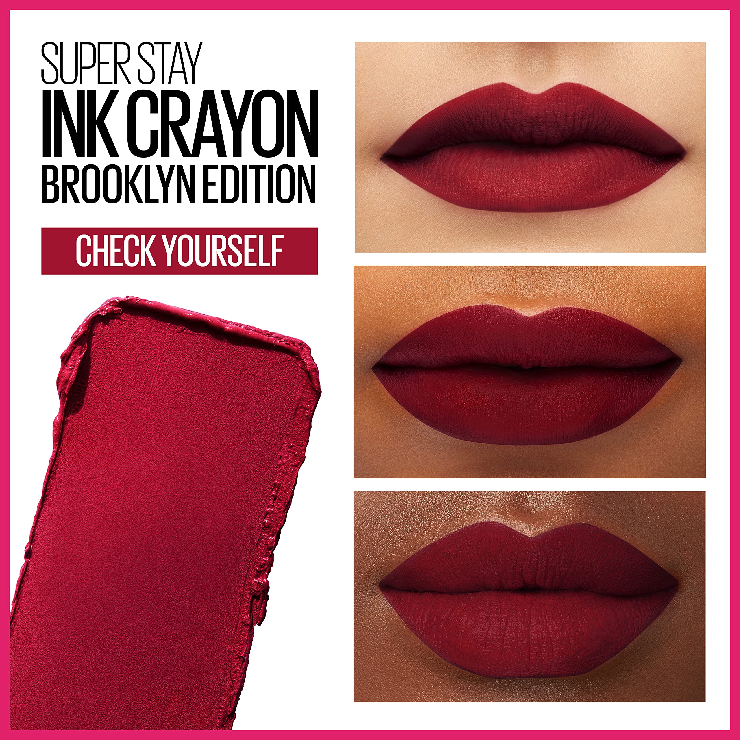 Maybelline Super Stay Ink Crayon Matte Longwear Lipstick Makeup, 150 Chase Dreams, 0.04 oz