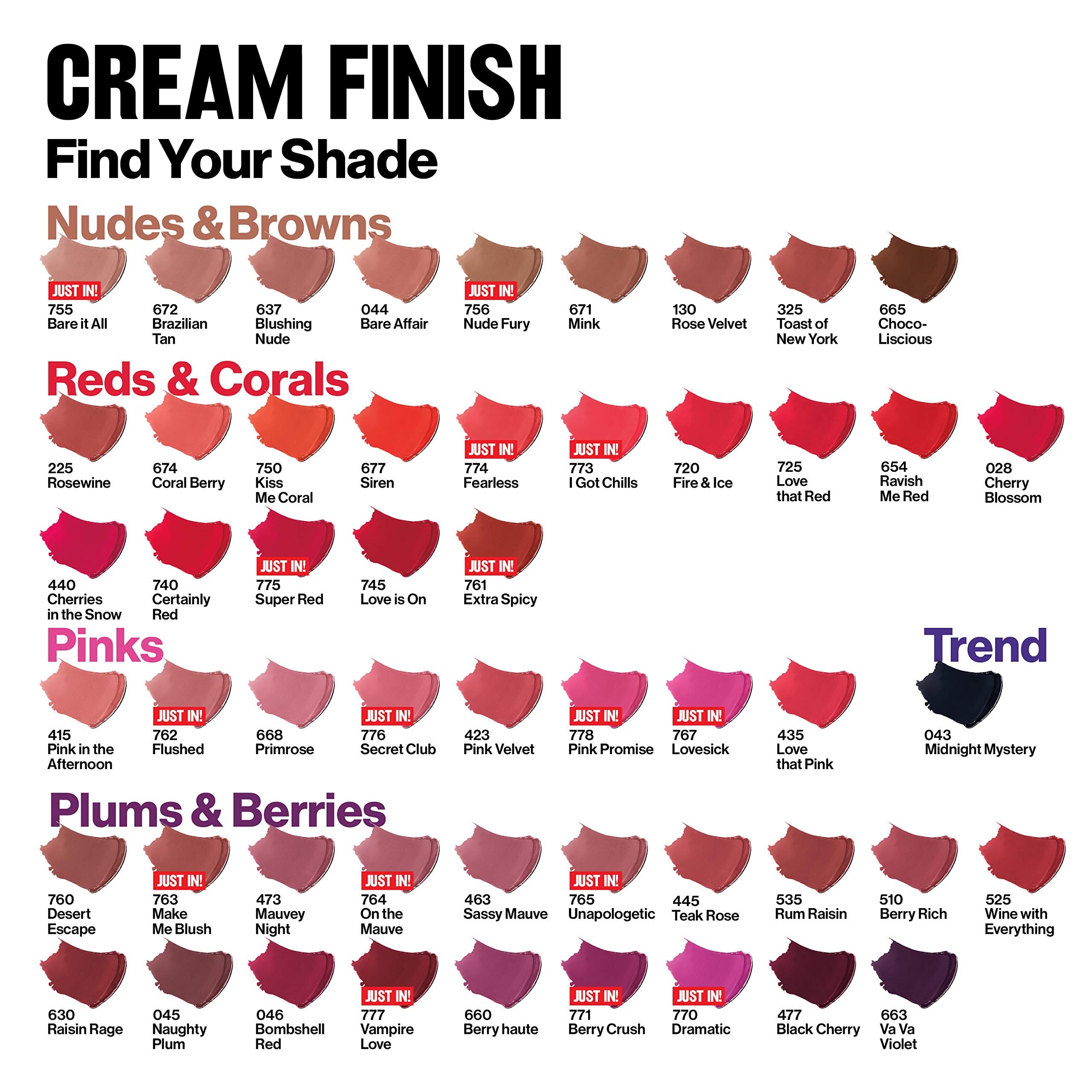 Revlon Super Lustrous Lipstick, Creamy Formula For Soft, Fuller-Looking Lips, Moisturized Feel, 764 On the Mauve, 0.15 oz