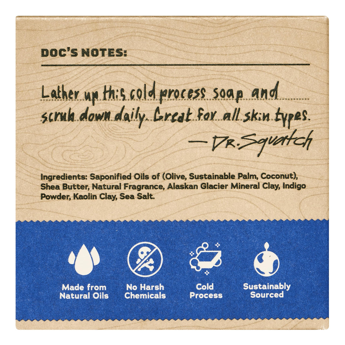 Dr. Squatch Natural Men’s Bar Soap - Cold Process Body Soap Bar with Natural Oils - Gifts for Men - Coconut Castaway (5 oz, 3-Pack)