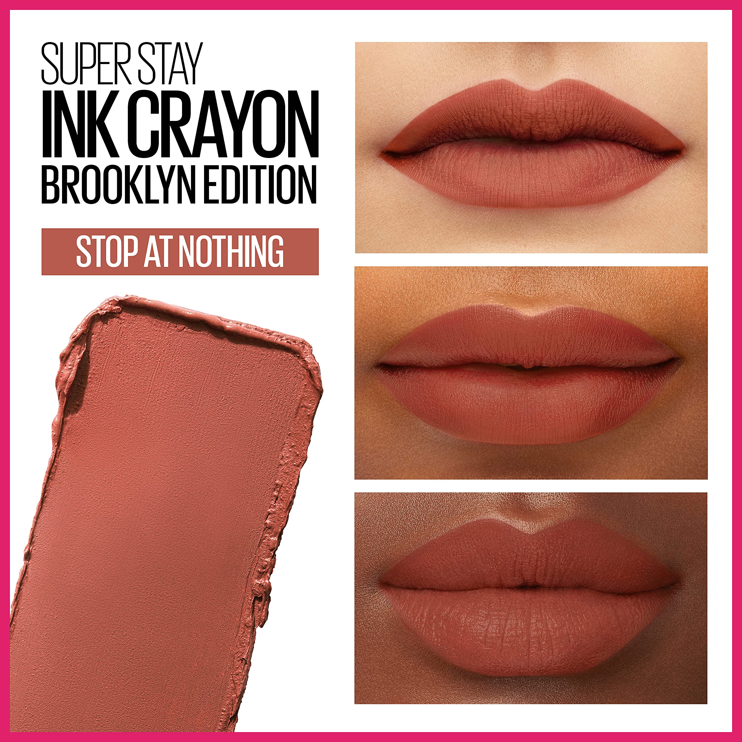 Maybelline Super Stay Ink Crayon Matte Longwear Lipstick Makeup, 150 Chase Dreams, 0.04 oz