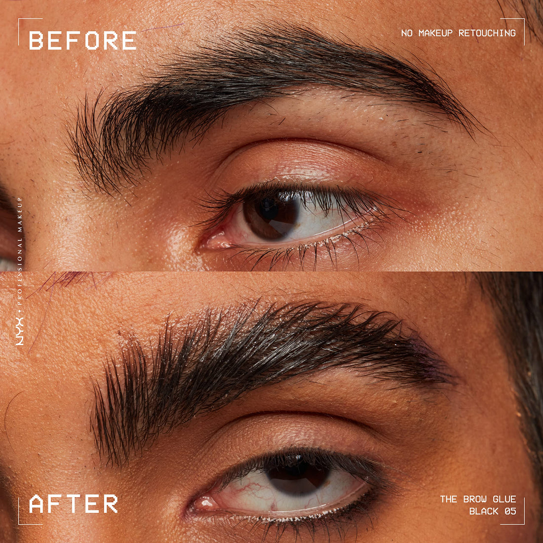 NYX PROFESSIONAL MAKEUP The Brow Glue, Extreme Hold Eyebrow Gel - Clear