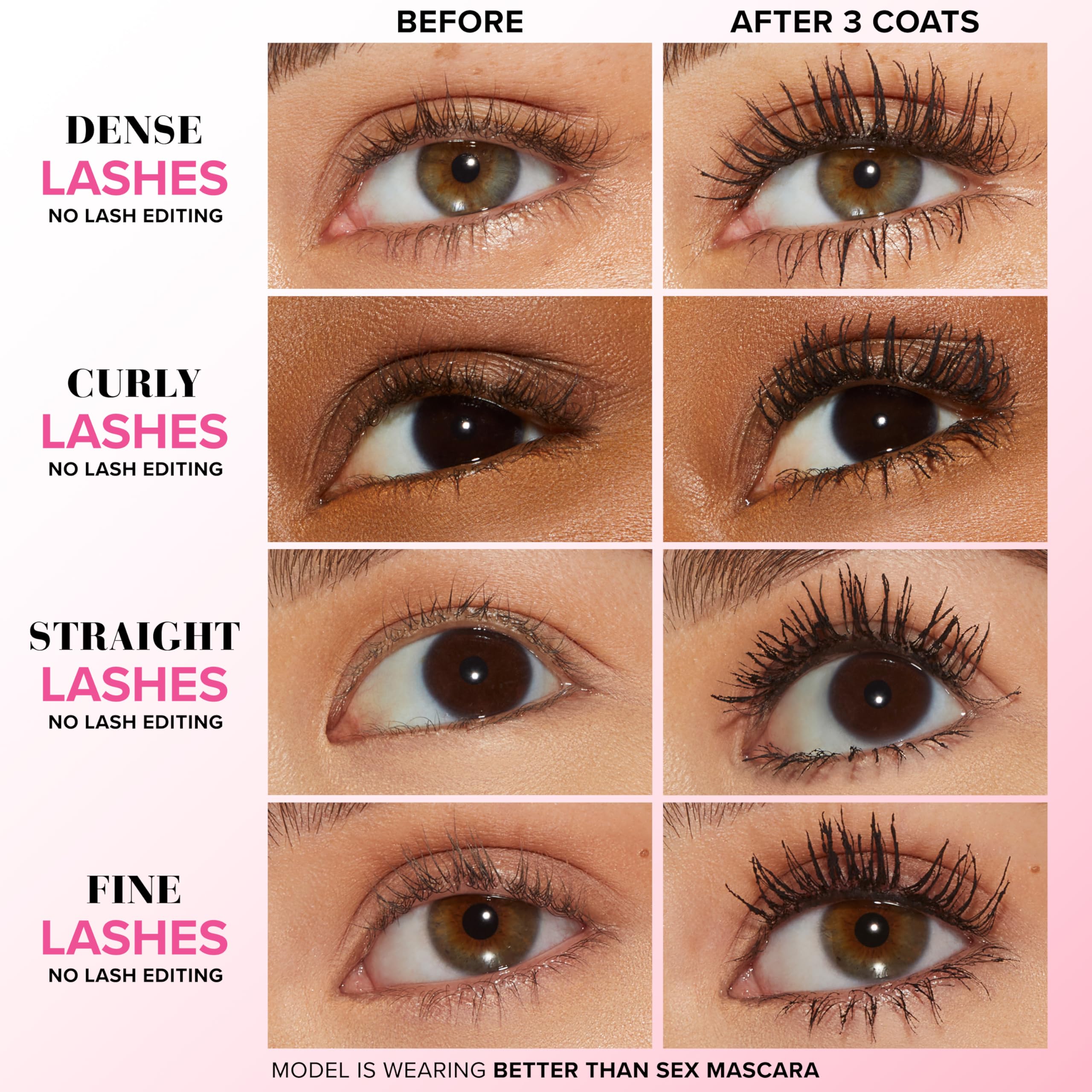 Too Faced Better Than Sex Volumising Mascara | Dramatic Volume + Length Halalzen
