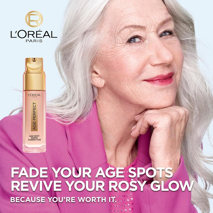 L'Oreal Paris Age Perfect Golden Age Rapid Spot Corrector for Mature Skin, Niacinamide and Exclusive Peony Native Cells, Reduces Appearance of Dark Spots, 50ml Halalzen