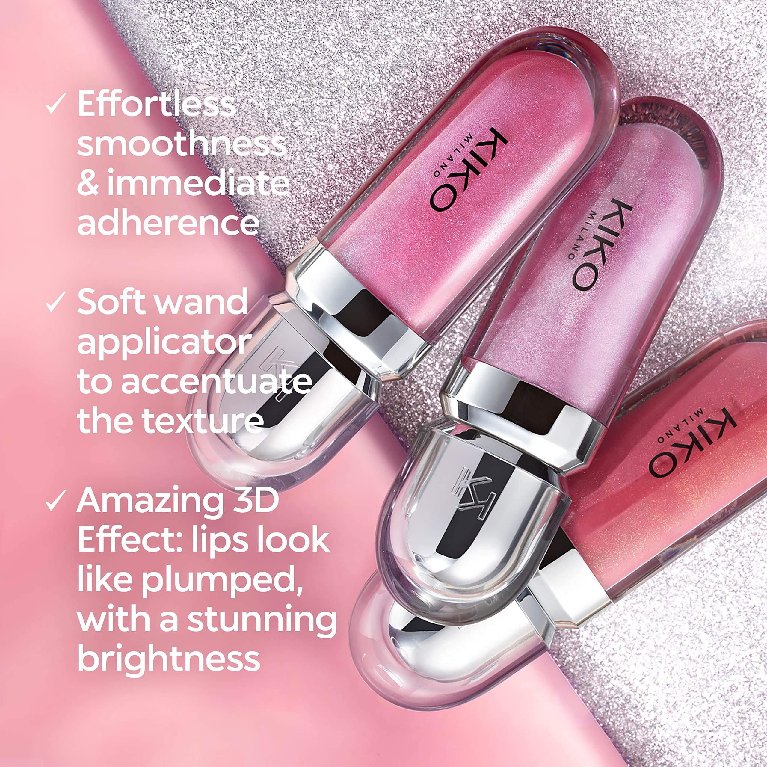 KIKO Milano 3D Hydra Lipgloss 17 I Hydrating Lip Gloss for Plumped 3D Shine, Non-Sticky Lipstick Gloss with Wand Applicator, Long Lasting Comfort, Professional Lip Products by KIKO Milano Halalzen