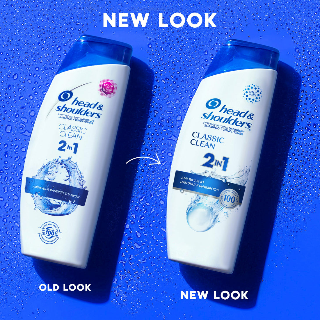 Head & Shoulders Anti-Dandruff Shampoo and Conditioner, Classic Clean 2-in-1, 1% Pyrithione Zinc, Flake Control, Deep Clean, Scalp Care, Fresh Scent, 8.45 fl oz Halalzen