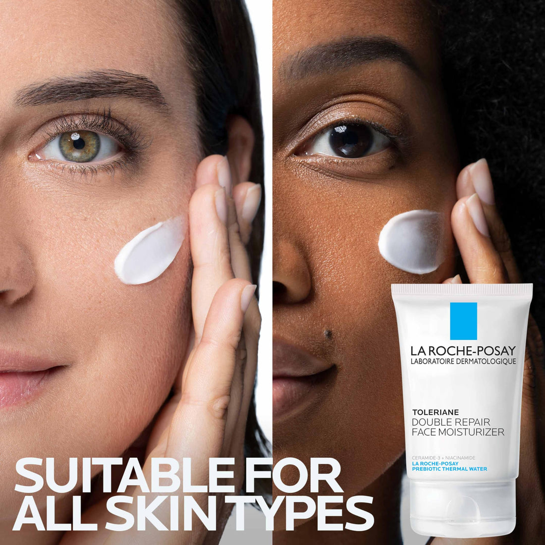 La Roche-Posay Toleriane Double Repair Face Moisturizer, Daily Moisturizer Face Cream with Ceramide & Niacinamide for All Skin Types, Immediate Comfort & Long Lasting Hydration, Fragrance Free Halalzen