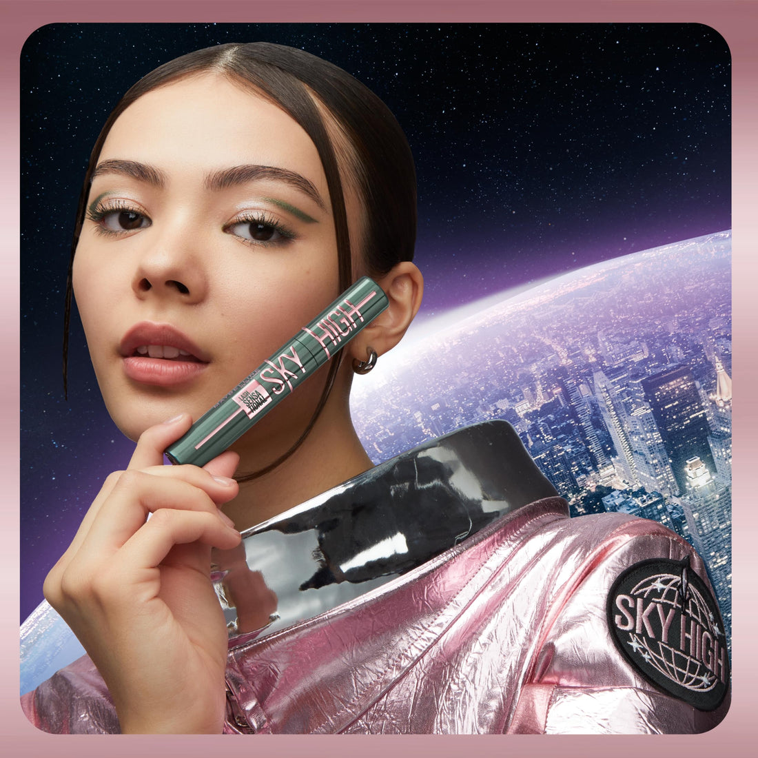 Maybelline New York Lash Sensational Sky High Mascara, Volumising & Lengthening Mascara, Washable Flake-Free Formula Infused with Bamboo Extract & Fibres, 7 ml, Shade: Brown Halalzen