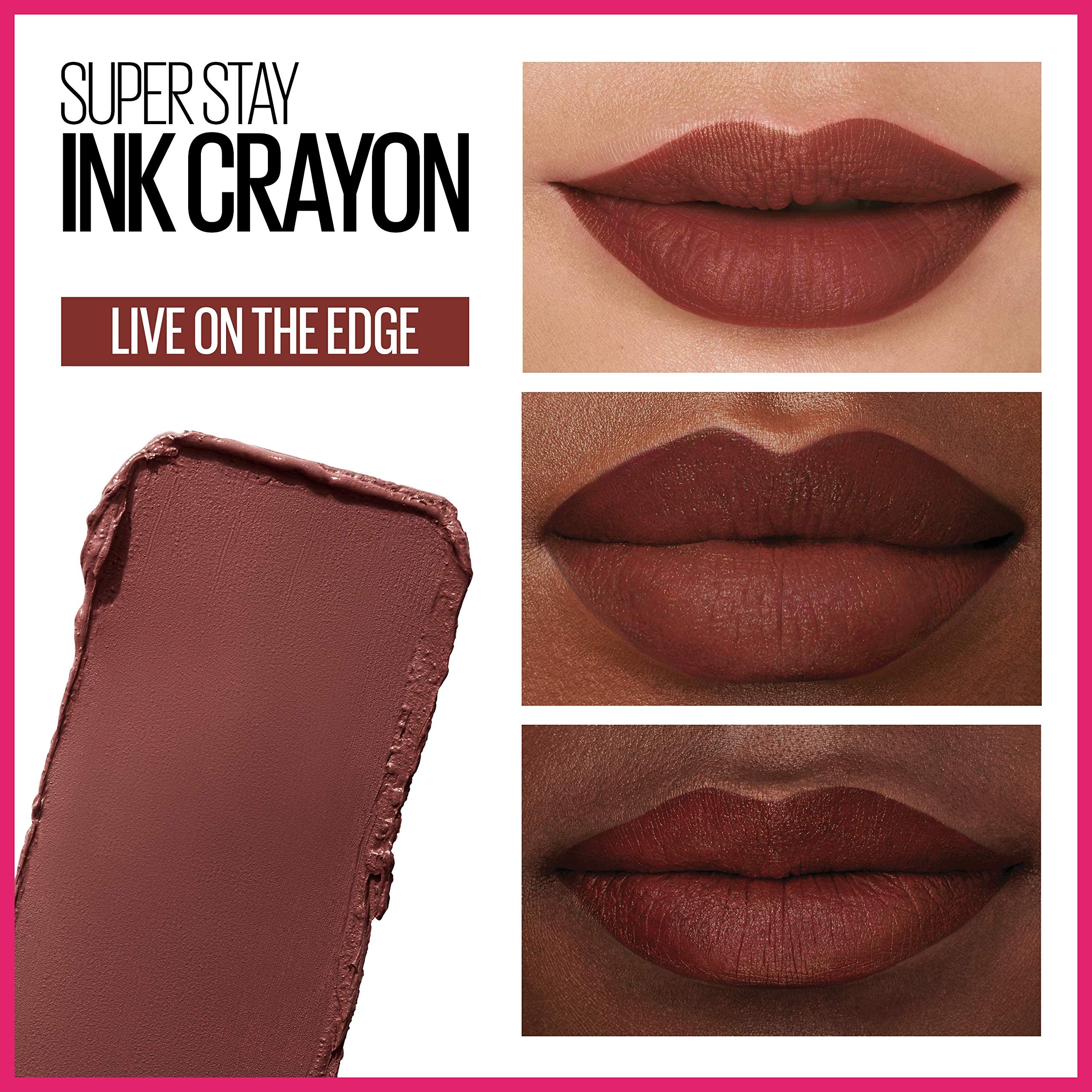 Maybelline Super Stay Ink Crayon Matte Longwear Lipstick Makeup, 150 Chase Dreams, 0.04 oz