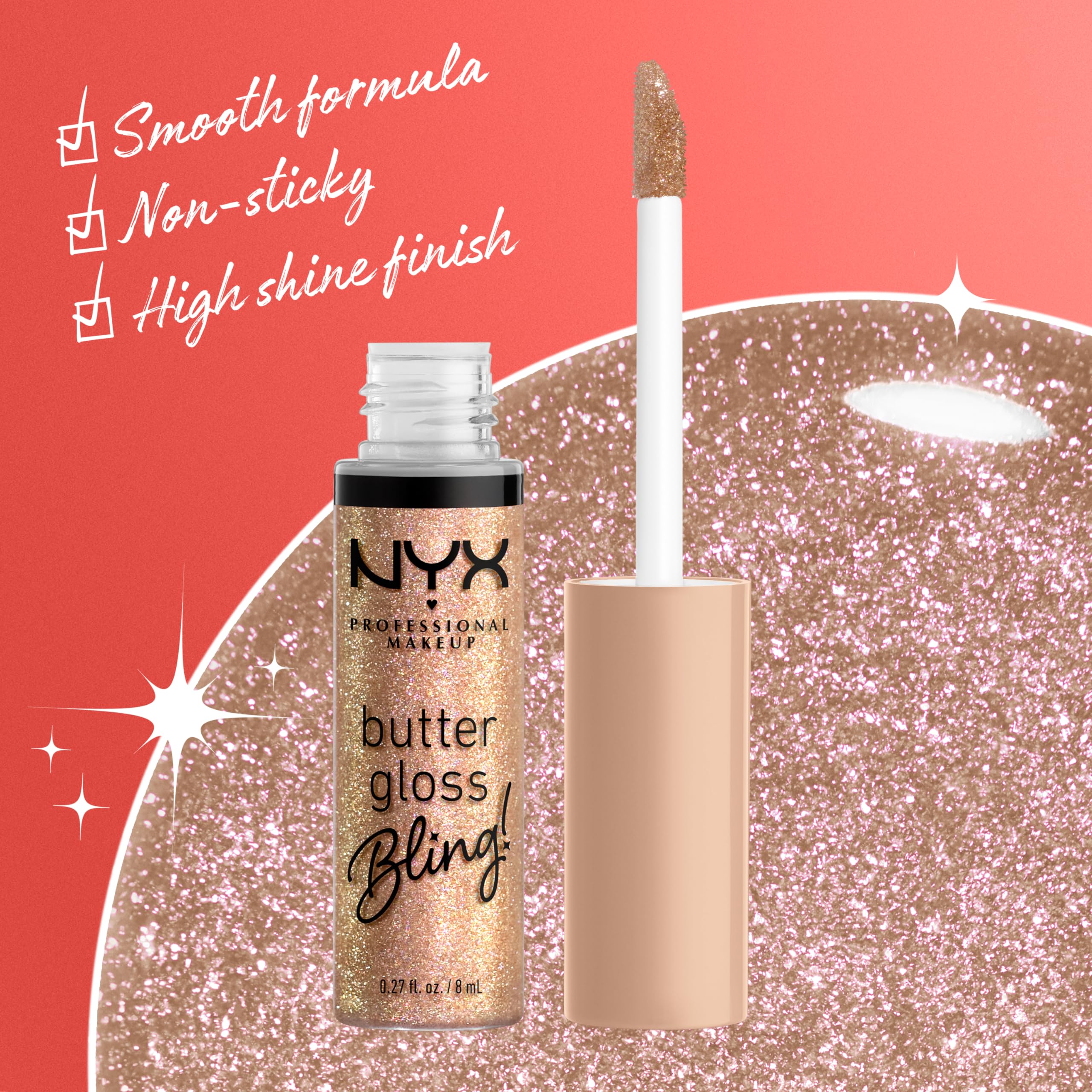 NYX PROFESSIONAL MAKEUP Butter Gloss, Non-Sticky Lip Gloss - Madeleine (Mid-Tone Nude)