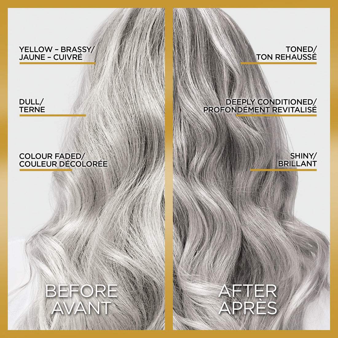 L’Oreal Paris Le Color Gloss One Step In-Shower Toning Hair Gloss for Bleached Hair, Neutralizes Brass, Conditions & Boosts Shine, Platinum Pearl, 4 Ounce