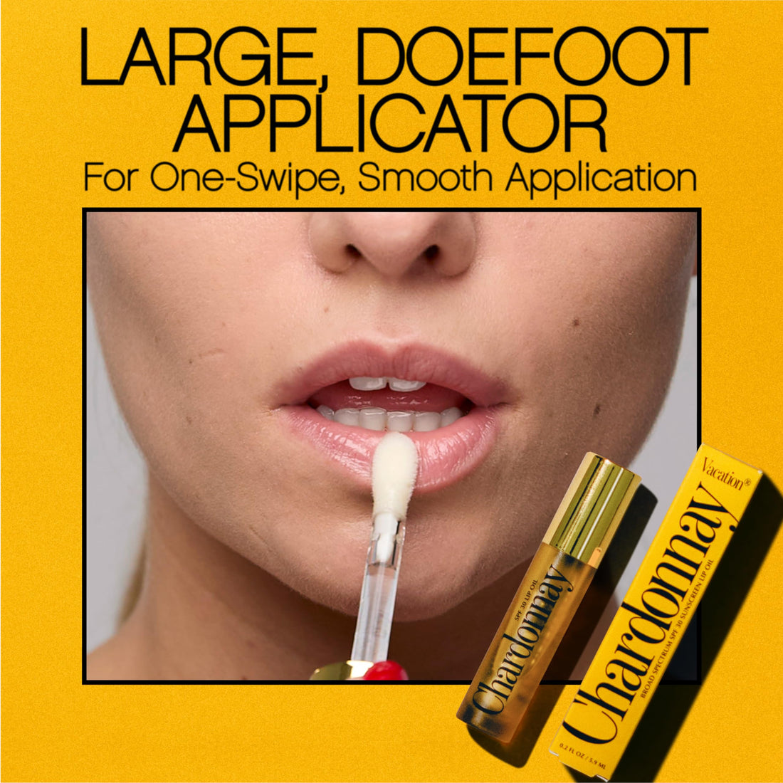 VACATION Chardonnay Lip Oil SPF 30, Sunscreen for Lips, Hydrating, Caramel Vanilla Flavored Lip Gloss, Clear Plumper, Non-Sticky, Vegan, 0.2 Fl. Oz. (Pack of 2) Halalzen