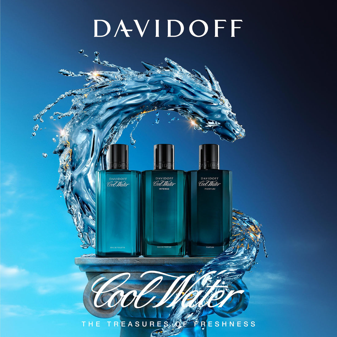 DAVIDOFF Cool Water - Eau de Toilette for Him - Aromatic Fragrance with Notes of Coriander, Mint, Lavender and Amber - Medium Longevity