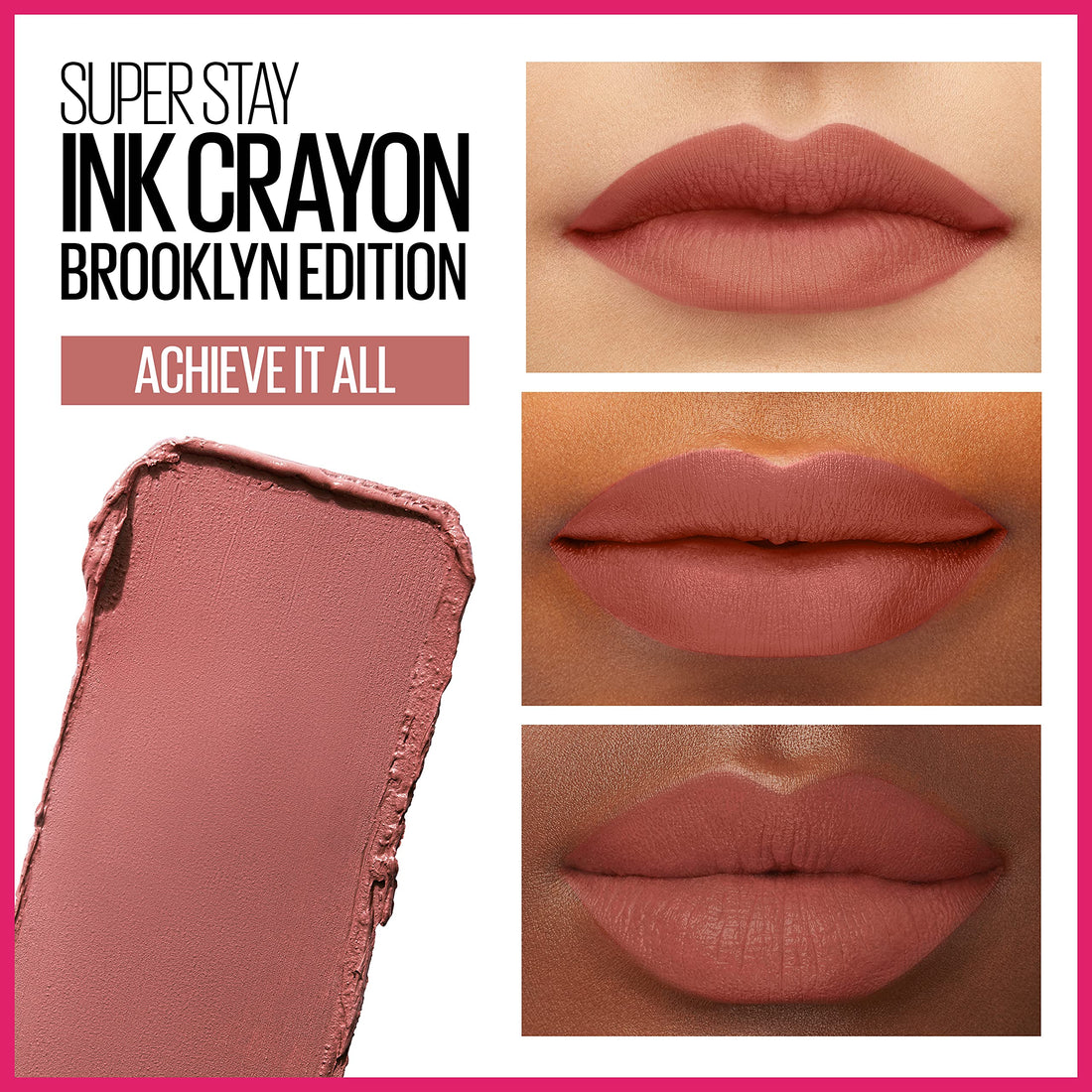Maybelline Super Stay Ink Crayon Matte Longwear Lipstick Makeup, 150 Chase Dreams, 0.04 oz