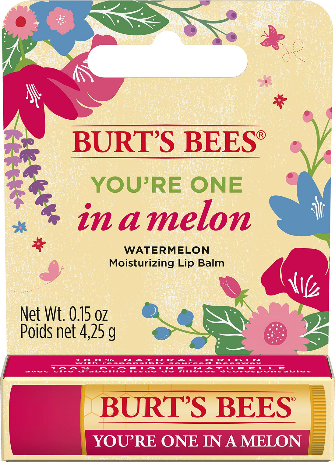 Burt's Bees Lip Balm Multipack, Chapstick Lip Balms With Beeswax And Vitamin E, Duo Value Pack, 2x4.25g Halalzen