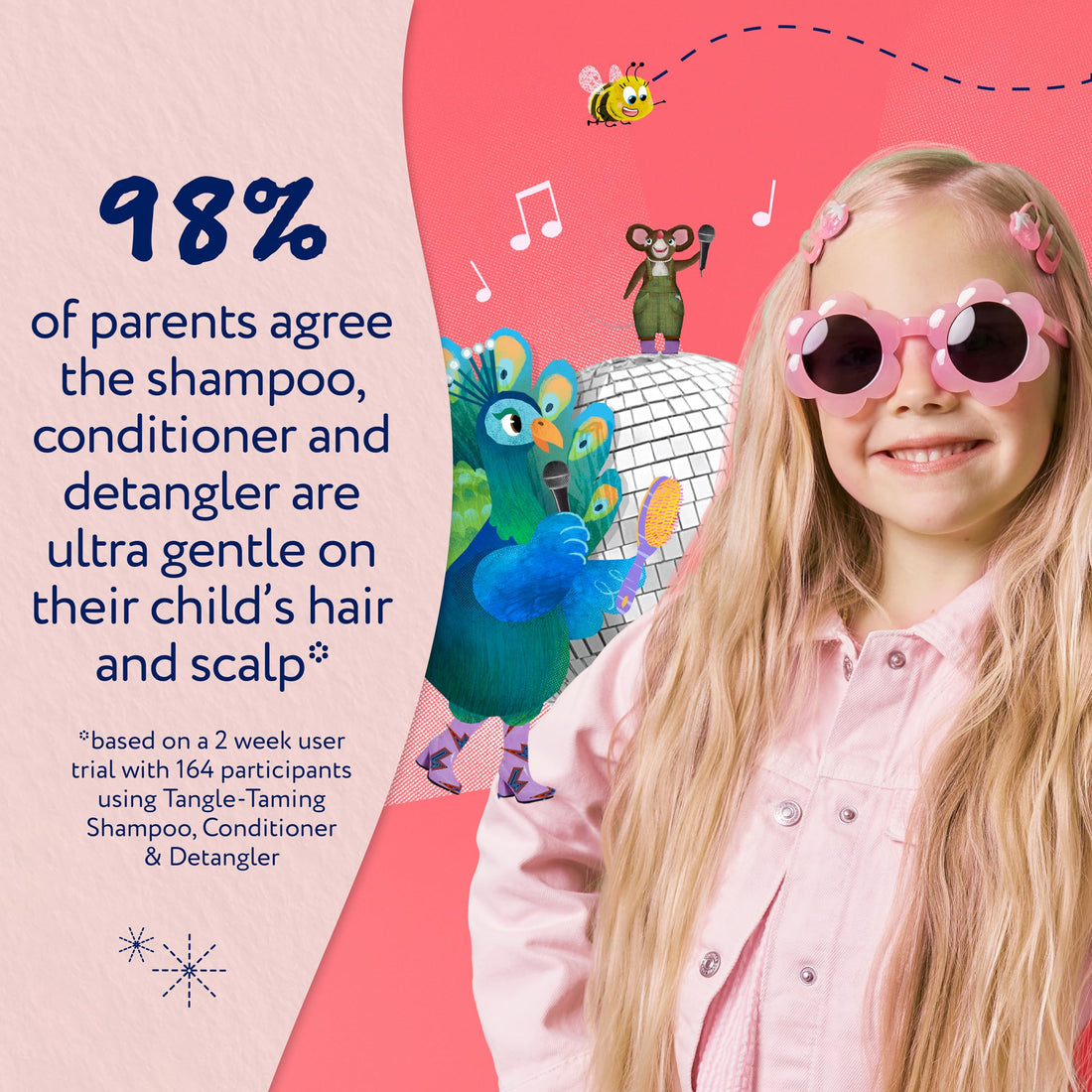 Childs Farm Tangle Taming Conditioner, Straight or Wavy Hair, Gentle, Tear Free, Strawberry and Mint, Kids, Baby, 250ml