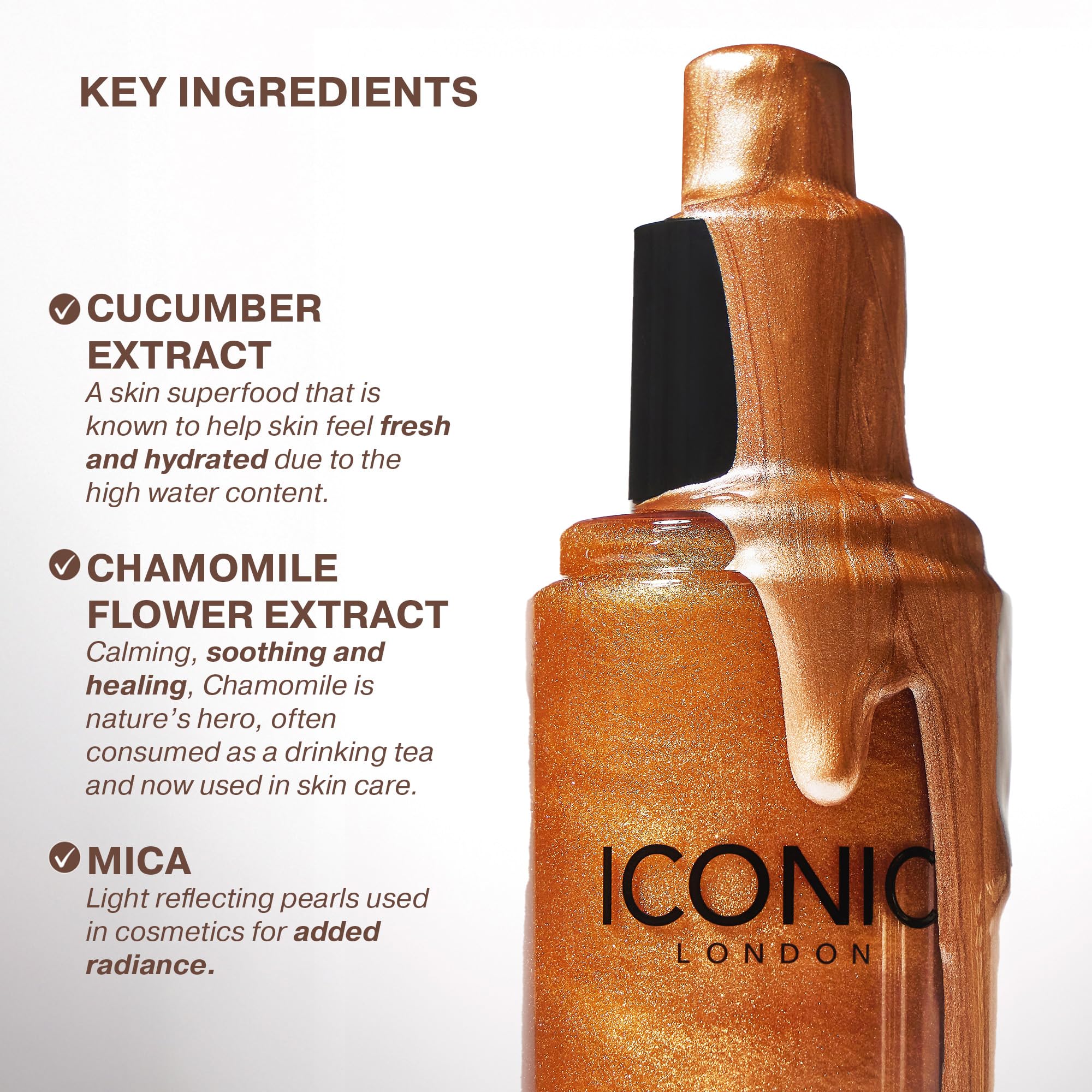 ICONIC LONDON Prep-Set-Glow | Hydrating + Setting + Glowing Spray, 3-in-1 Formula for a Dewy, Radiant Finish