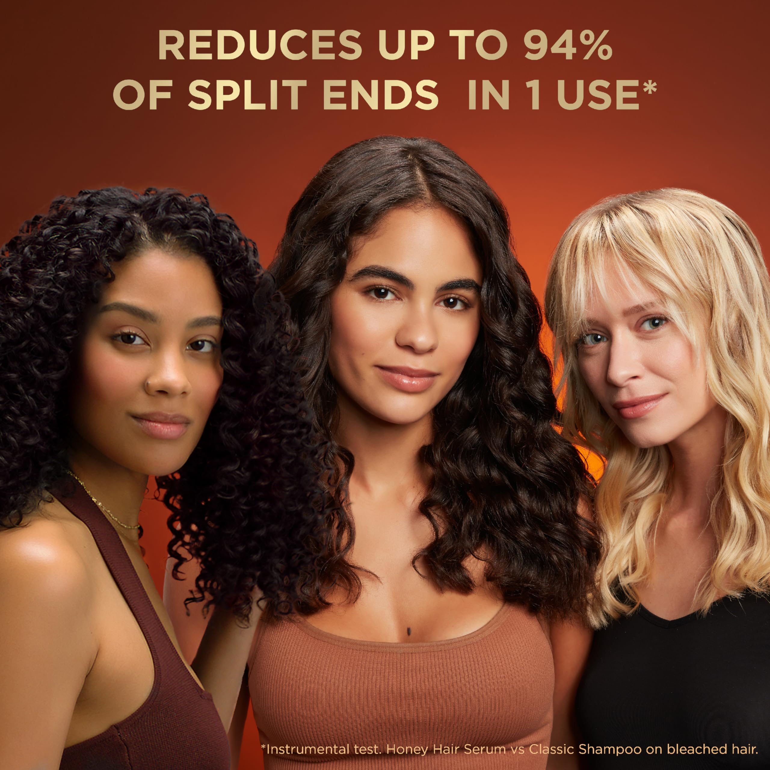 Garnier Ultimate Blends Hair Honey Repairing Serum for Damaged Hair, Non-Sticky, Non-Greasy - Up to 6X Smoother & Reduces Up To 94% of Split Ends in 1 Use - 115 ML