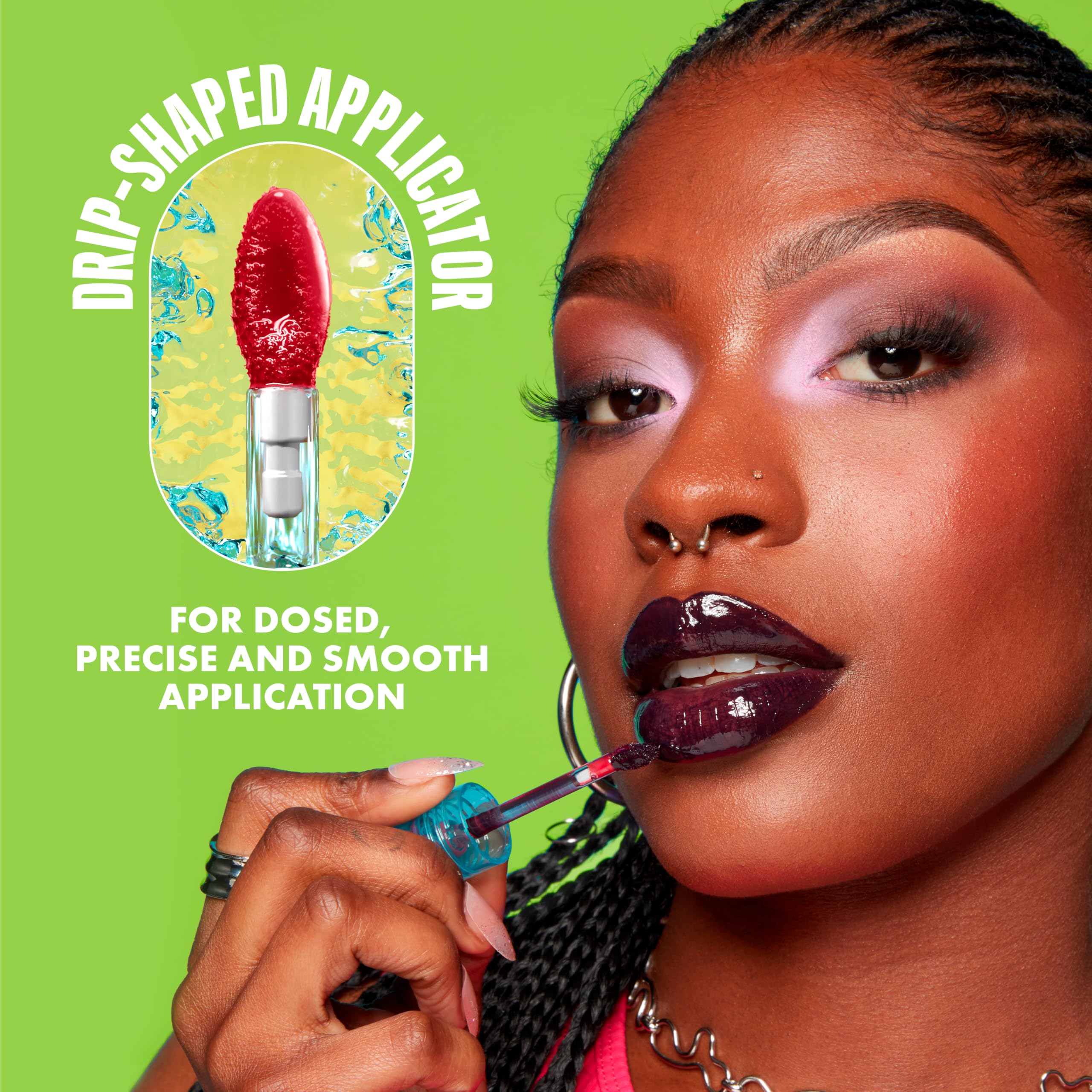 NYX PROFESSIONAL MAKEUP Lip IV Hydrating Glossy Lip Stain, Long-Lasting, Tinted, Vegan Formula with 12 HR Hydration - Hydra Honey (Brown)