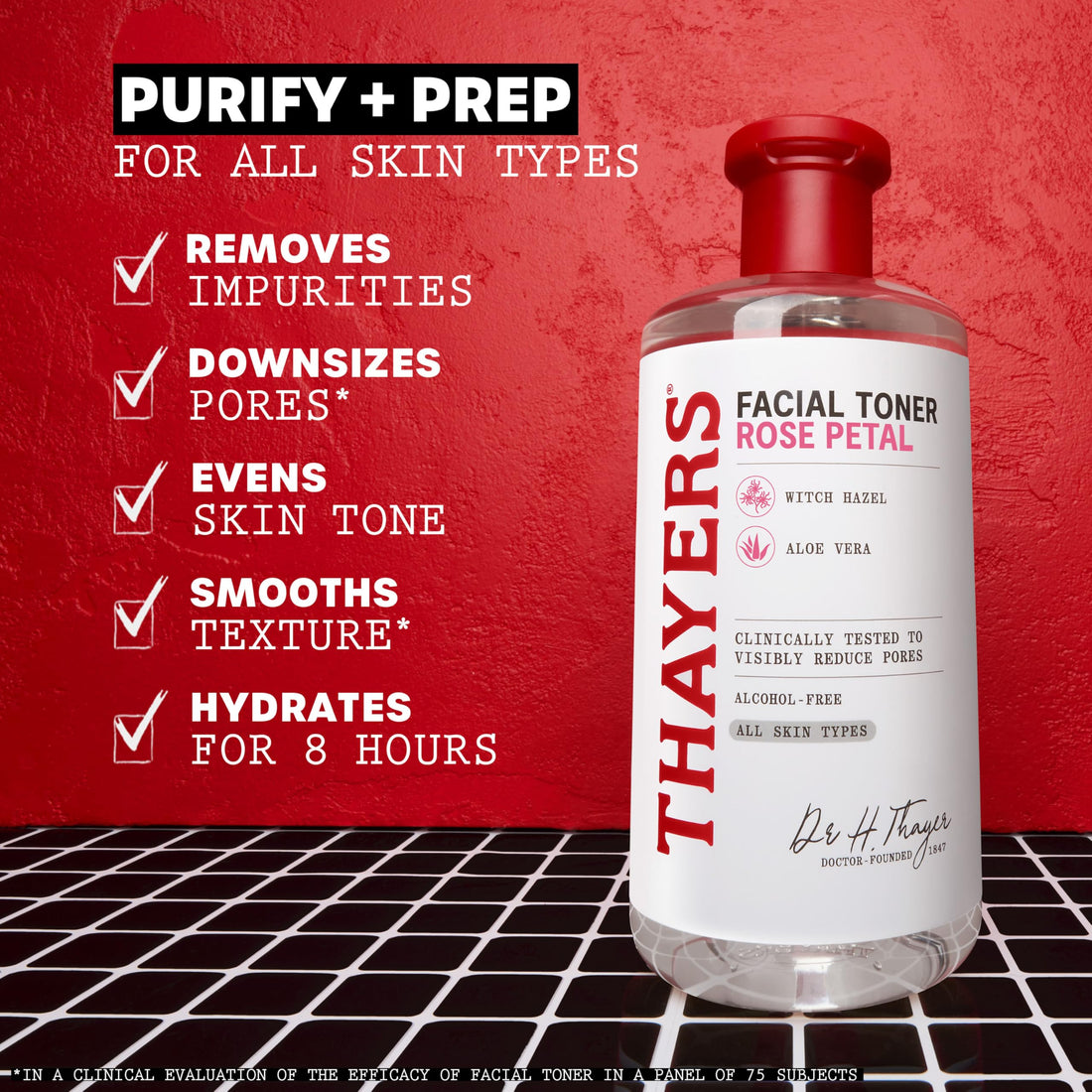 Thayers Witch Hazel Facial Gentle Rose Petal Toner Lotion with Organic Aloe Vera, All Day Hydration, Redue Pores & Improve Skin Texture, Vegan & Alcohol Free, 355ml