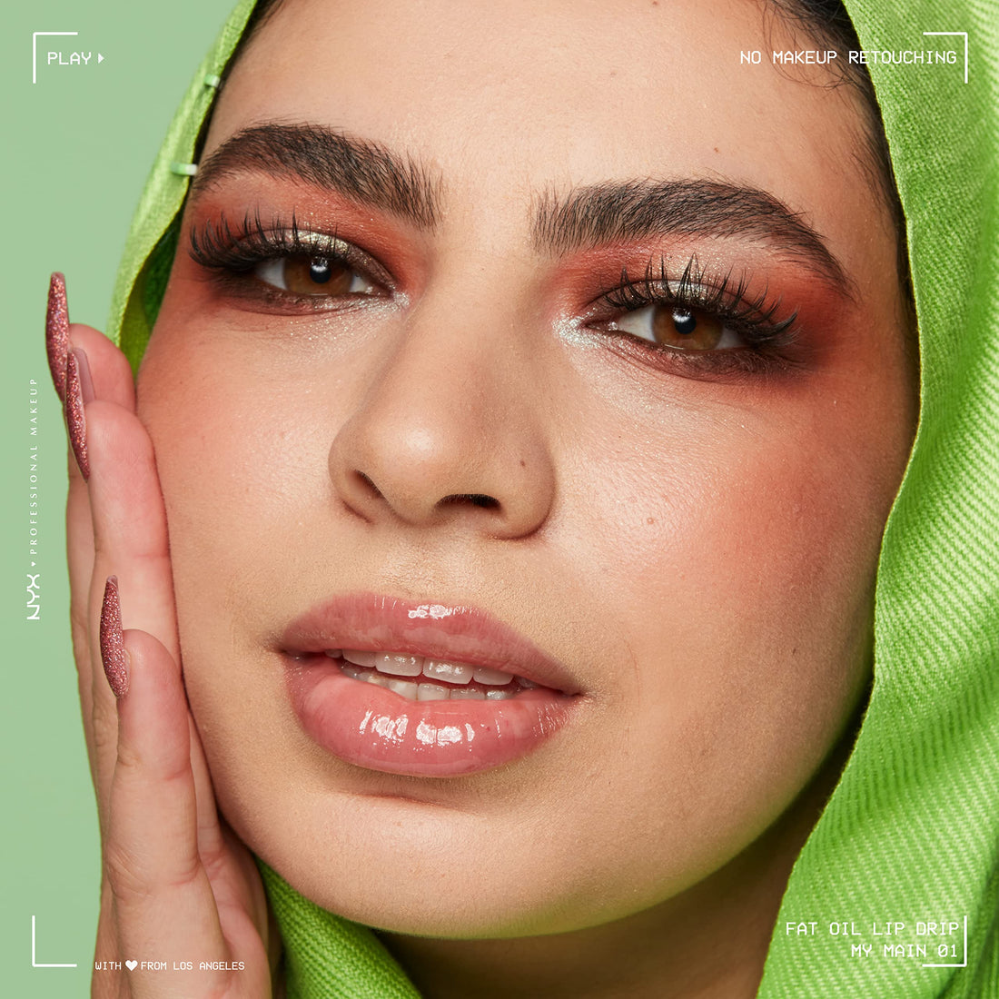 NYX PROFESSIONAL MAKEUP Fat Oil Lip Drip, Moisturizing Lip Oil Gloss, Vegan Tinted Formula, Up to 12 HR Hydration - My Main (Clear) Halalzen