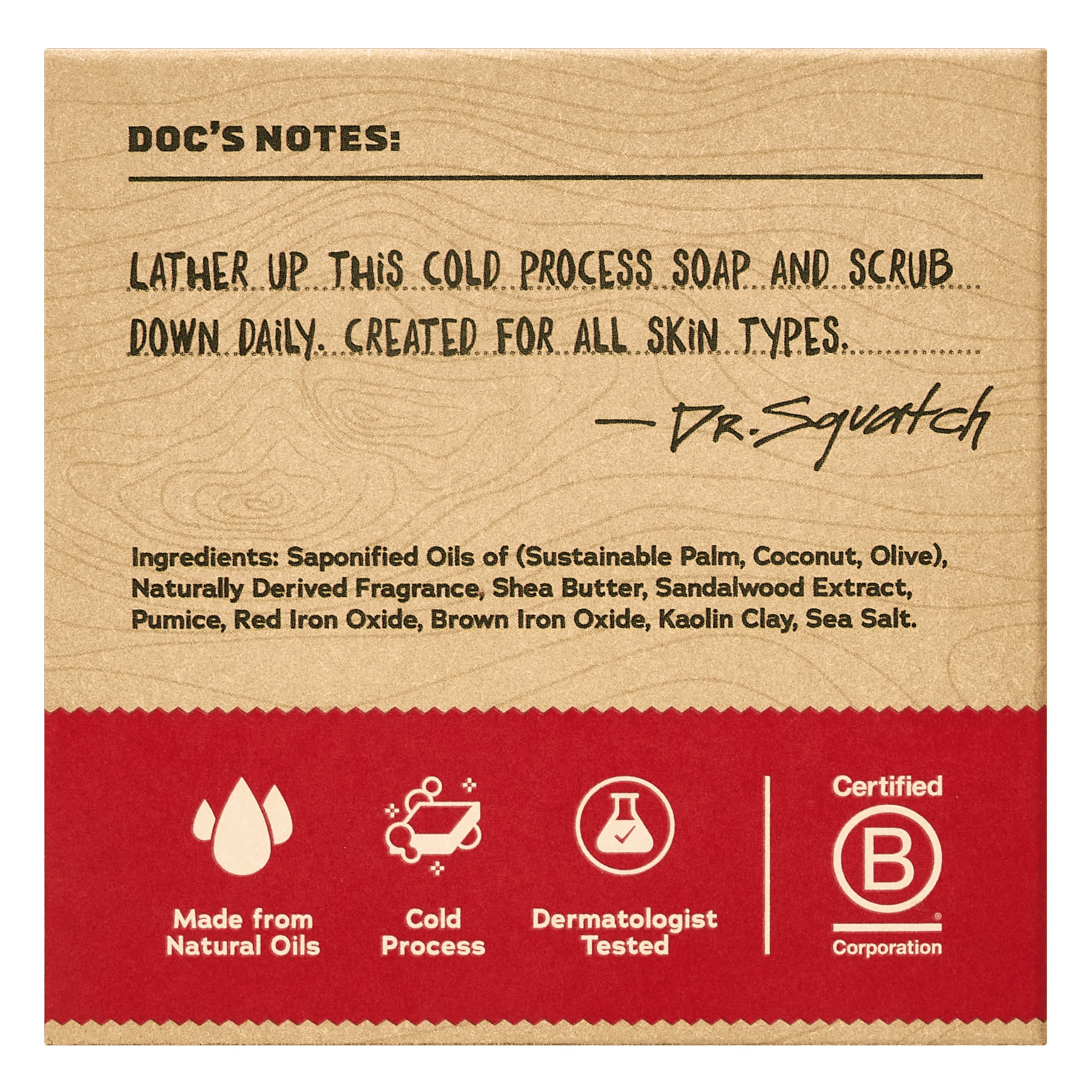 Dr. Squatch Natural Men’s Bar Soap - Cold Process Body Soap Bar with Natural Oils - Gifts for Men - Coconut Castaway (5 oz, 3-Pack)