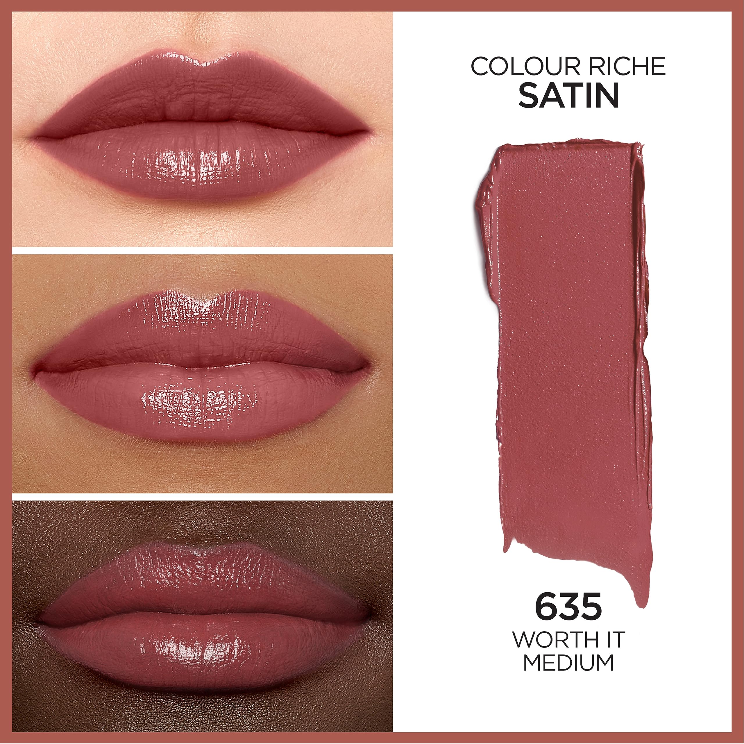 L'Oreal Paris Colour Riche Original Creamy, Hydrating Satin Lipstick with Argan Oil and Vitamin E, Ballerina Shoes , 1 Count