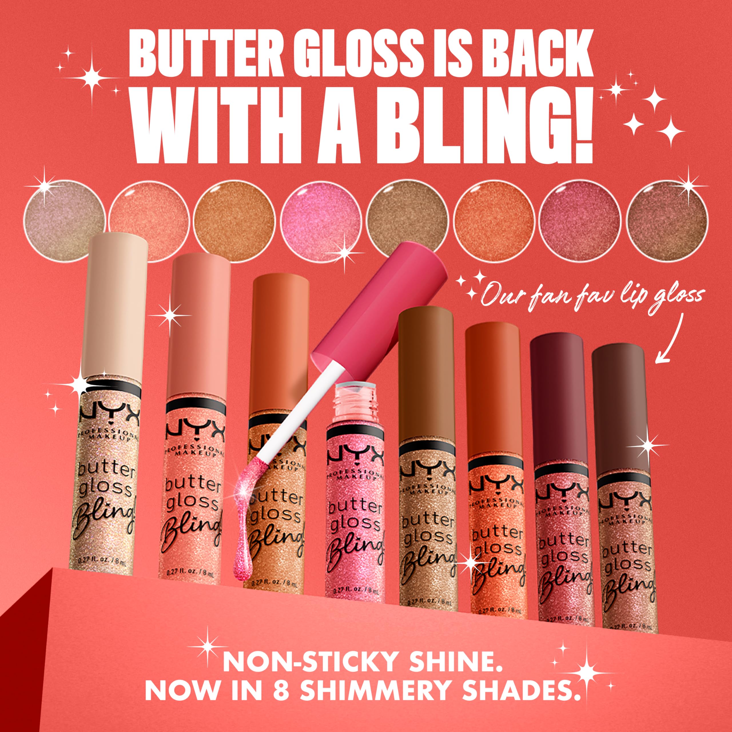 NYX PROFESSIONAL MAKEUP Butter Gloss, Non-Sticky Lip Gloss - Madeleine (Mid-Tone Nude)