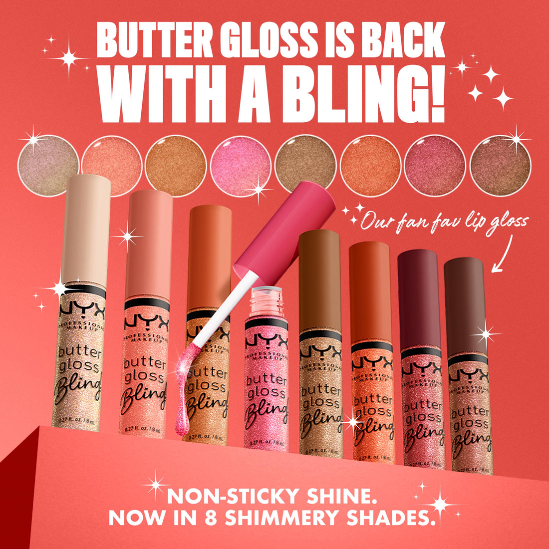 NYX PROFESSIONAL MAKEUP Butter Gloss, Non-Sticky Lip Gloss - Madeleine (Mid-Tone Nude)
