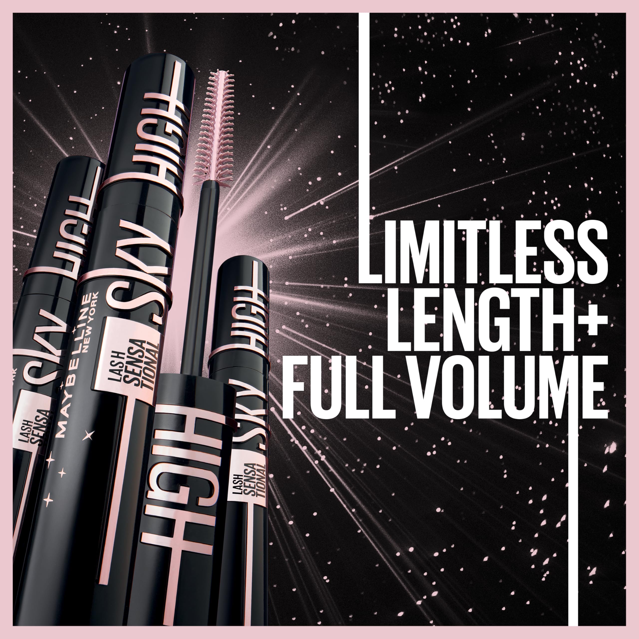 Maybelline New York Lash Sensational Sky High Mascara, Volumising & Lengthening Mascara, Washable Flake-Free Formula Infused with Bamboo Extract & Fibres, 7 ml, Shade: Brown Halalzen