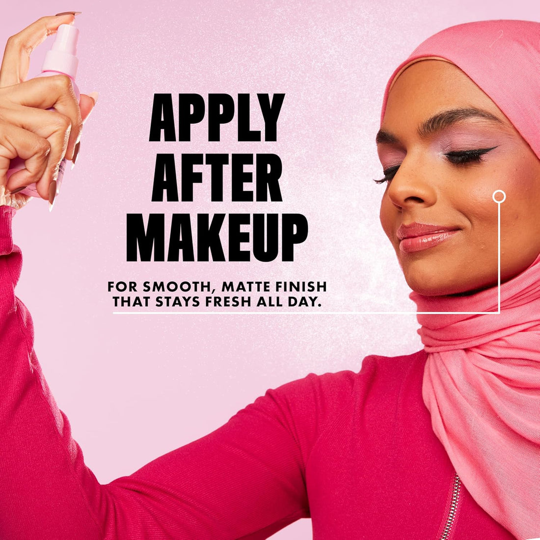 NYX Professional Makeup Setting Spray, Marshmellow Matte Setting Spray, Up to 16 Hour Wear, Smudge-Resistant, Transfer-Resistant, Mattifying and Smoothing, 60ml Halalzen