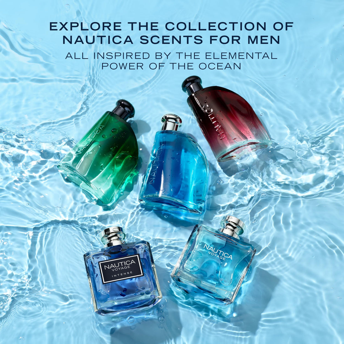 Nautica Voyage Eau De Toilette, Cologne et Parfum Pour Homme, Senteur Fraîche, Romantique, Fruitée avec des Notes Boisées et Aquatiques de Pomme, Lotus d'eau, Bois de Cèdre et Musc Idéal pour un Usage Quotidien, Longue Tenue 98 ml