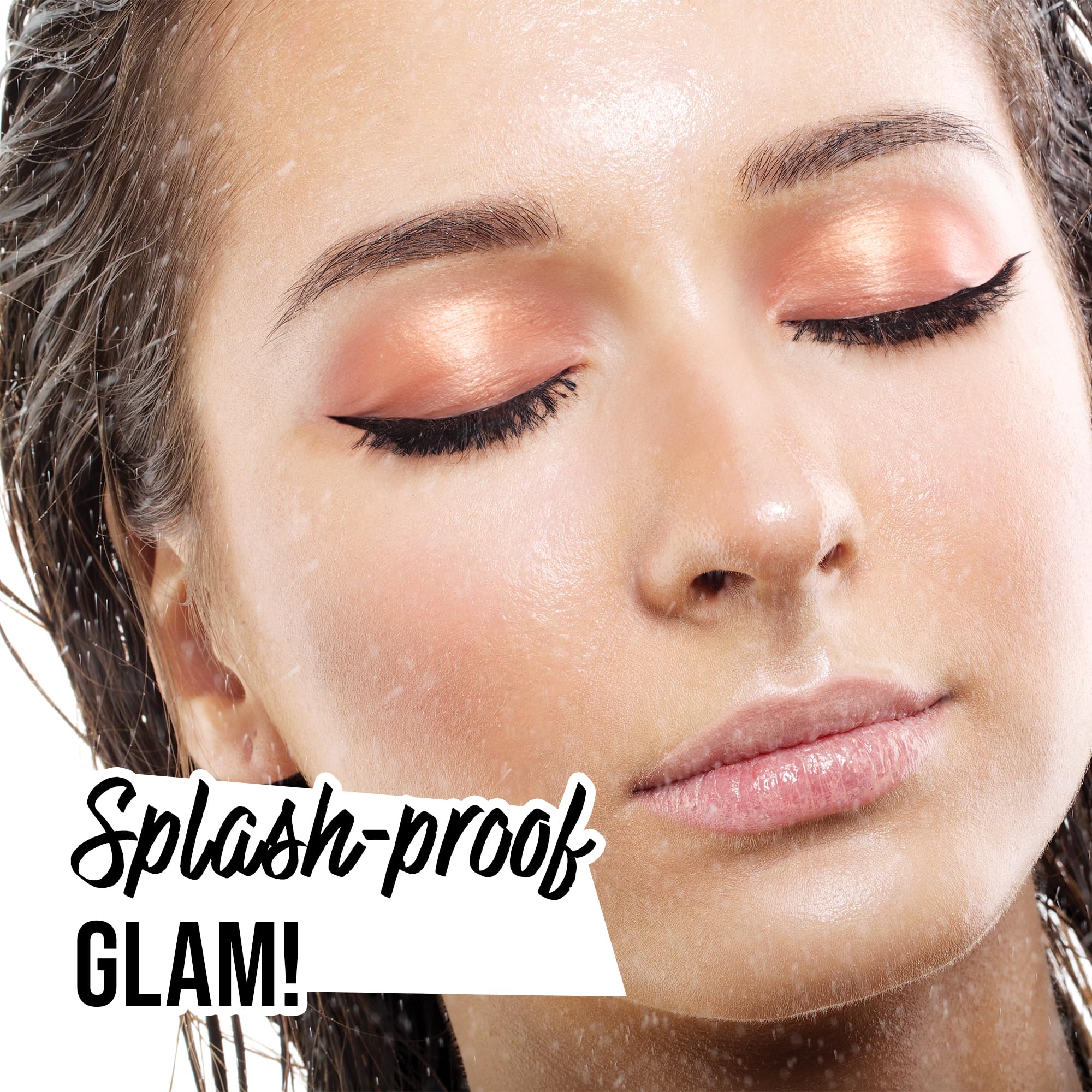 Liquid Precision Eyeliner Pen, Waterproof & Smudge-Proof, Long-Lasting Black Eye Liner, Fine & Bold Lines, 0.5g Halalzen