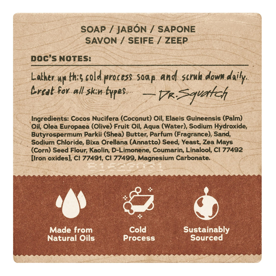 Dr. Squatch Natural Men’s Bar Soap - Cold Process Body Soap Bar with Natural Oils - Gifts for Men - Fresh Falls (142g, 3 pack) Halalzen