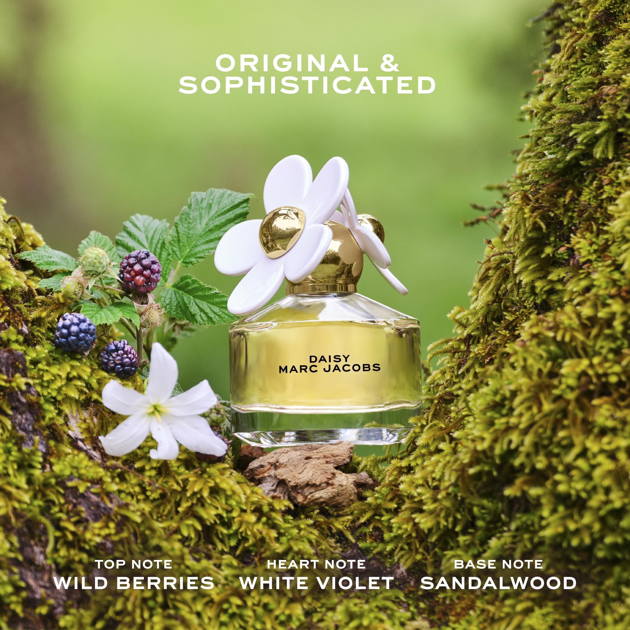 Marc Jacobs Daisy Eau de Toilette – Strahlendes Blumenparfum für Damen – Mit Noten von Walderdbeeren