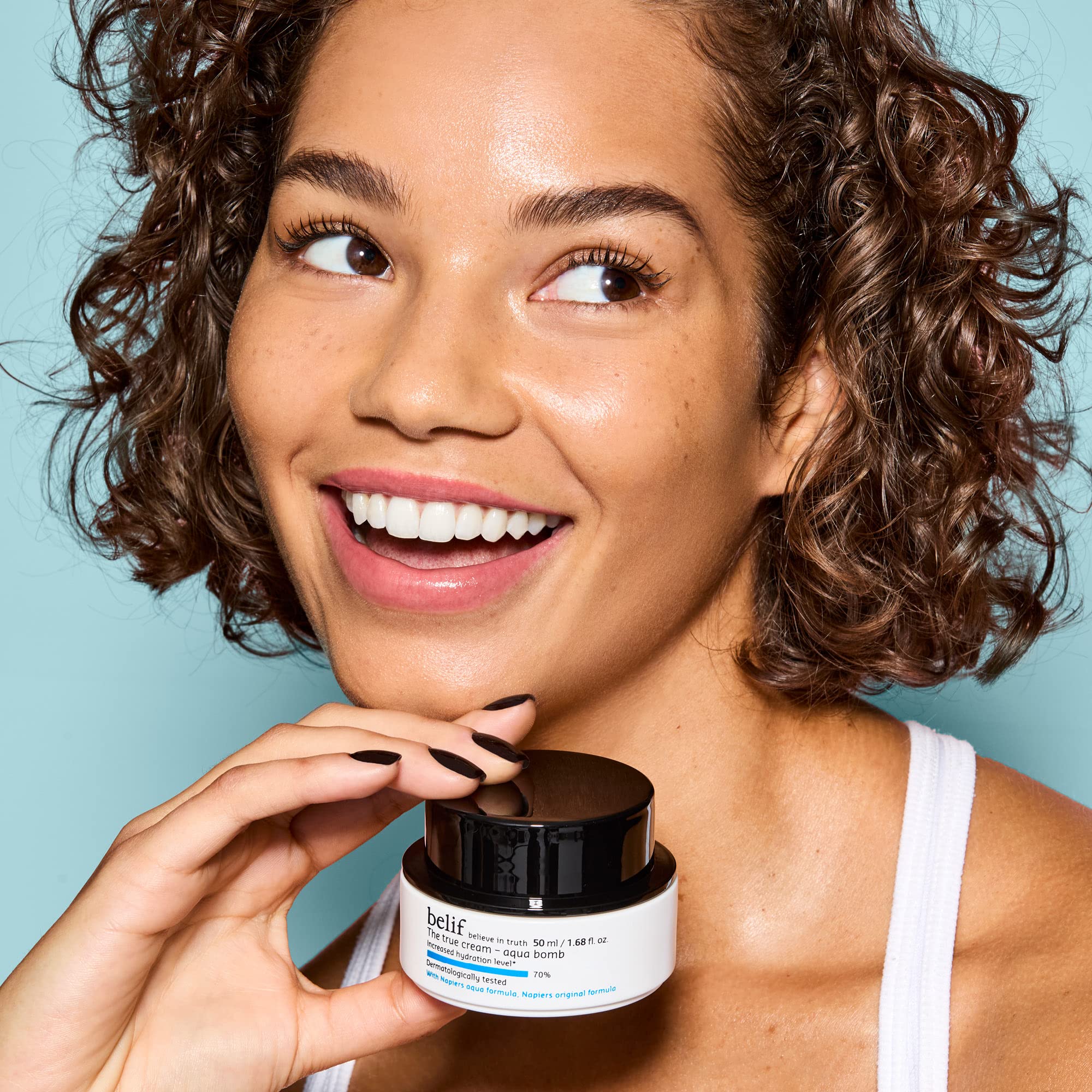 belif Aqua Bomb – Daily Niacinamide Hydrating Moisturizer, Lightweight Plumping Facial Cream with Hyaluronic Acid & Squalane, Cooling Effect, Anti-Aging, Korean Skincare, 1.68 fl oz (50ml) Halalzen