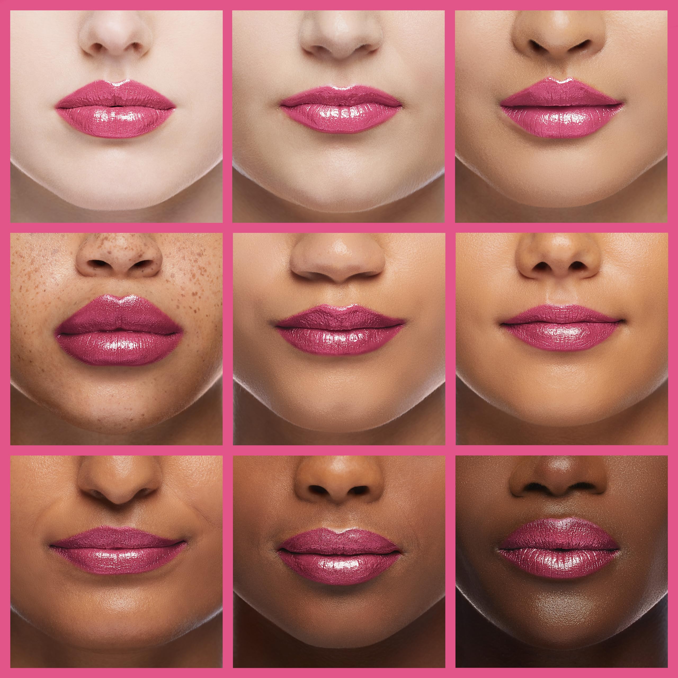 OULAC Metallic Shine Glitter Lipstick, Pink High Impact Lipcolor, Lightweight Soft and Ultra Hydrating, Long Lasting, Vegan & Cruelty-Free, Full-Coverage Lip Color 4.3 g/0.15 HIP & HIPPIE(11) Halalzen