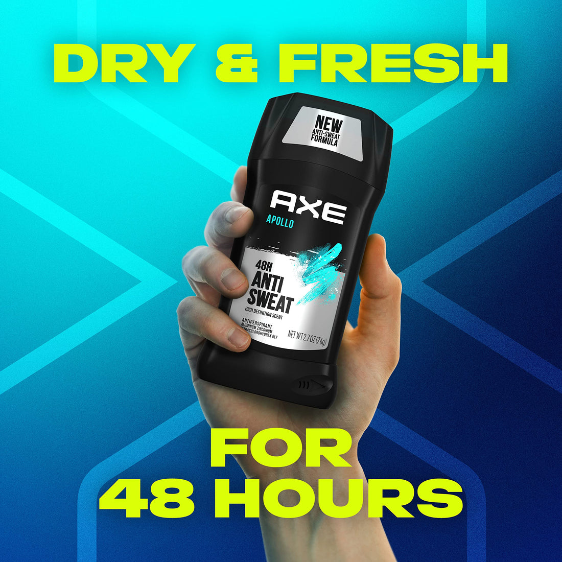 AXE Apollo Antitranspirant Deodorant Stick für Männer Salbei & Zedernholz, 48 Stunden Anti-Schweiß Herren Deodorant, 76 g (4er Pack)