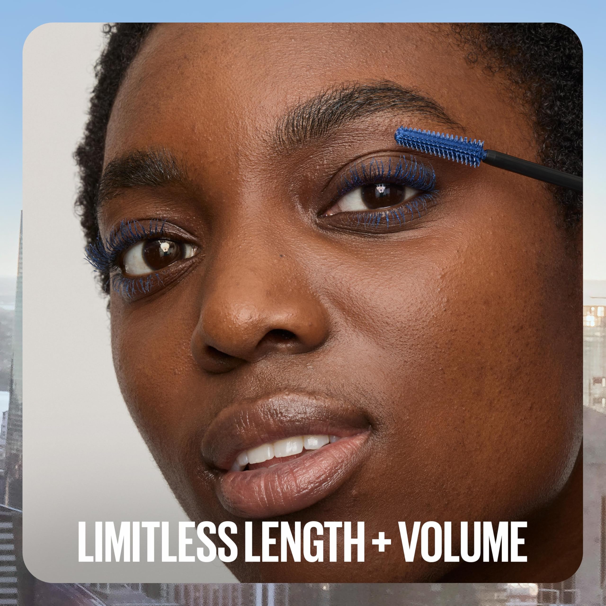 Maybelline Lash Sensational Sky High Washable Mascara Make-up, Volumen, Verlängerung, Definition, Schwung, Multiplikation, aufbaufähige Formel, Very Black, 1 Stück