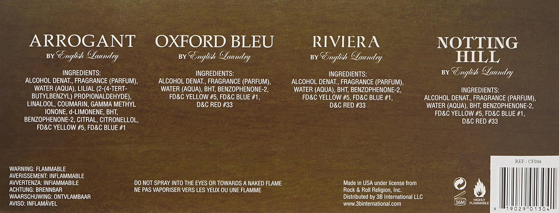 English Laundry Men's 4 Piece Coffret