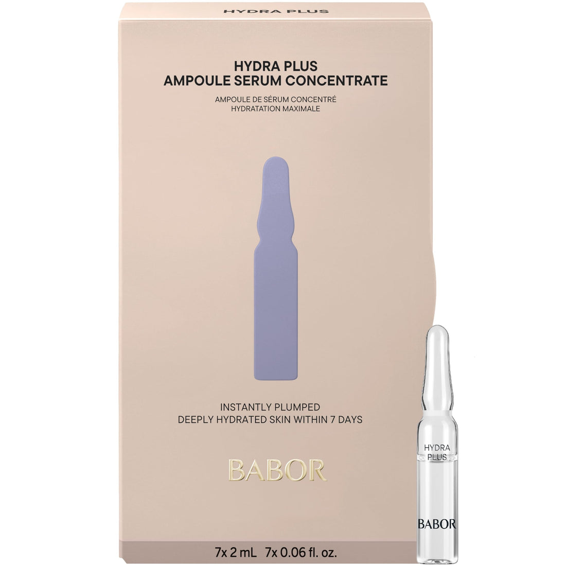 BABOR Hydra Plus Ampoule Concentrate, Moisturizing Skincare Capsule, Hyaluronic Acid Serum, Deeply Nourish to Plump and Smooth Skin, Anti Aging Serum 7 Day Treatment Halalzen