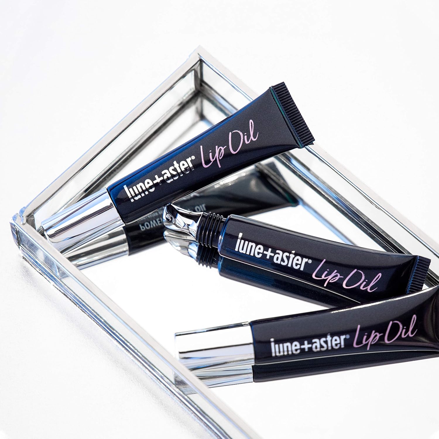 Lune+Aster Powerlips Lip Oil | Non-Tinted Lip Oil Adds Shine And Deep Hydration - Clear Halalzen