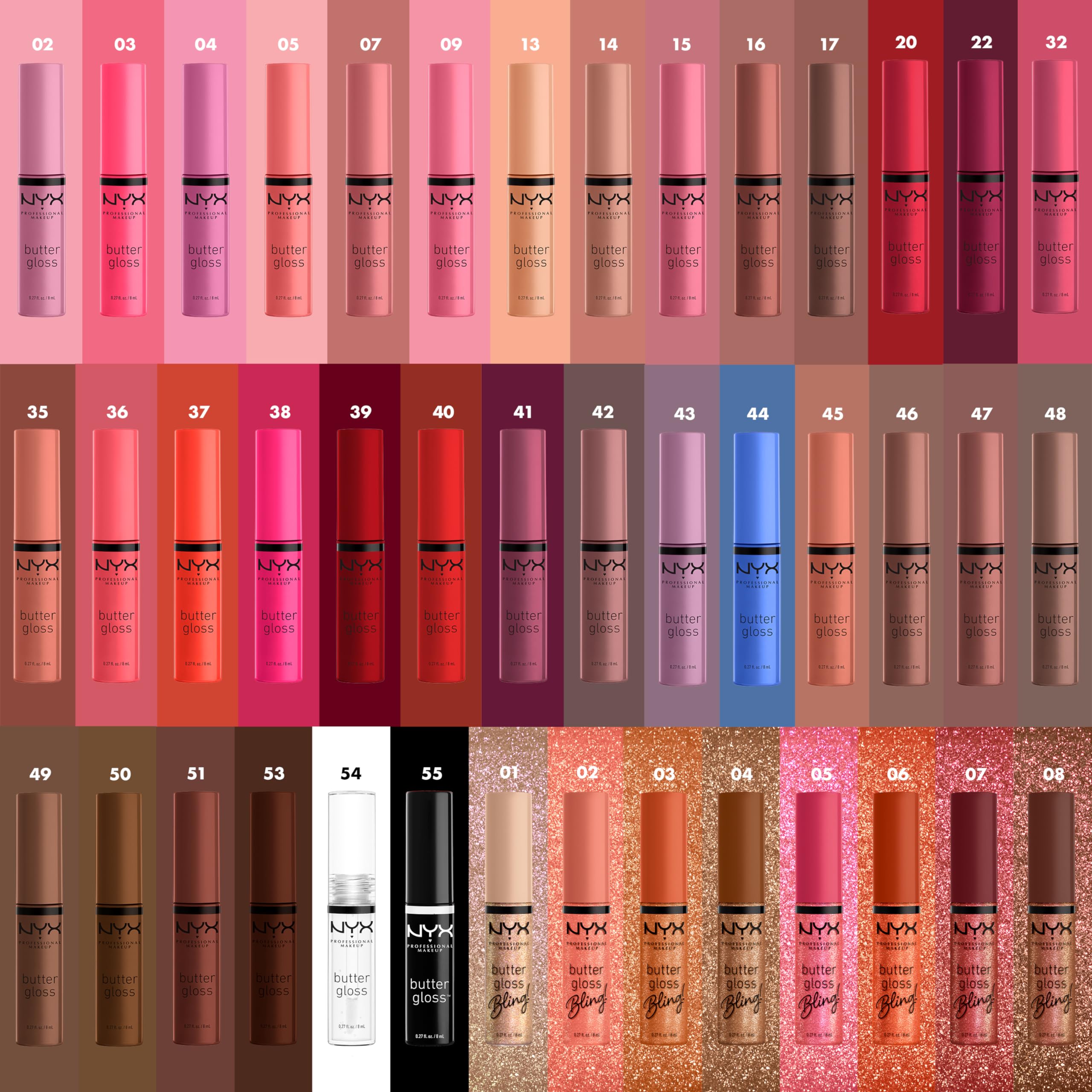 NYX PROFESSIONAL MAKEUP Butter Gloss, Non-Sticky Lip Gloss - Madeleine (Mid-Tone Nude)
