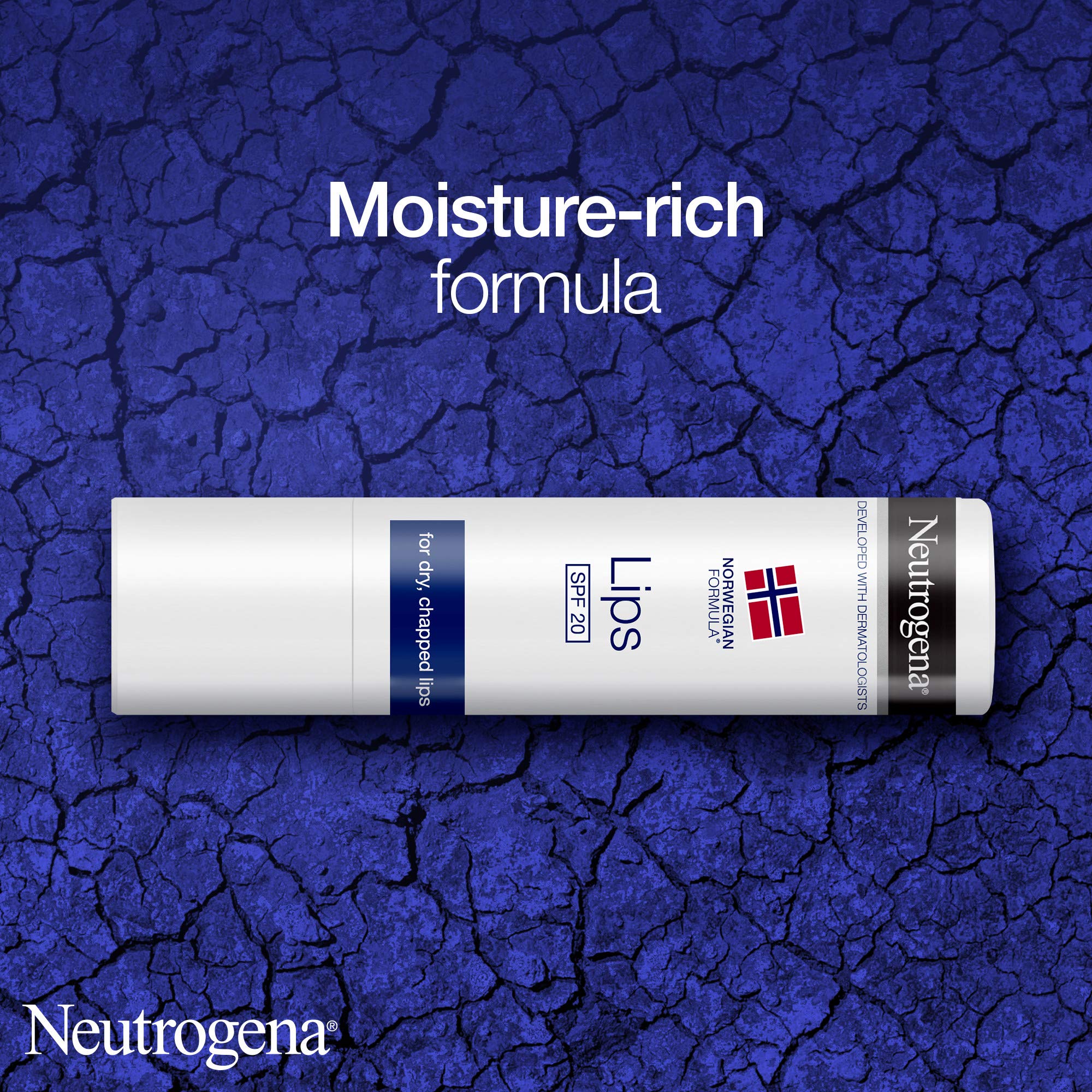 Neutrogena Norwegian Formula SPF 20 Lip Balm (4.8g), Lipcare to Provide Immediate and Lasting Relief for Dry, Chapped Lips with Sun and All Weather Protection Halalzen