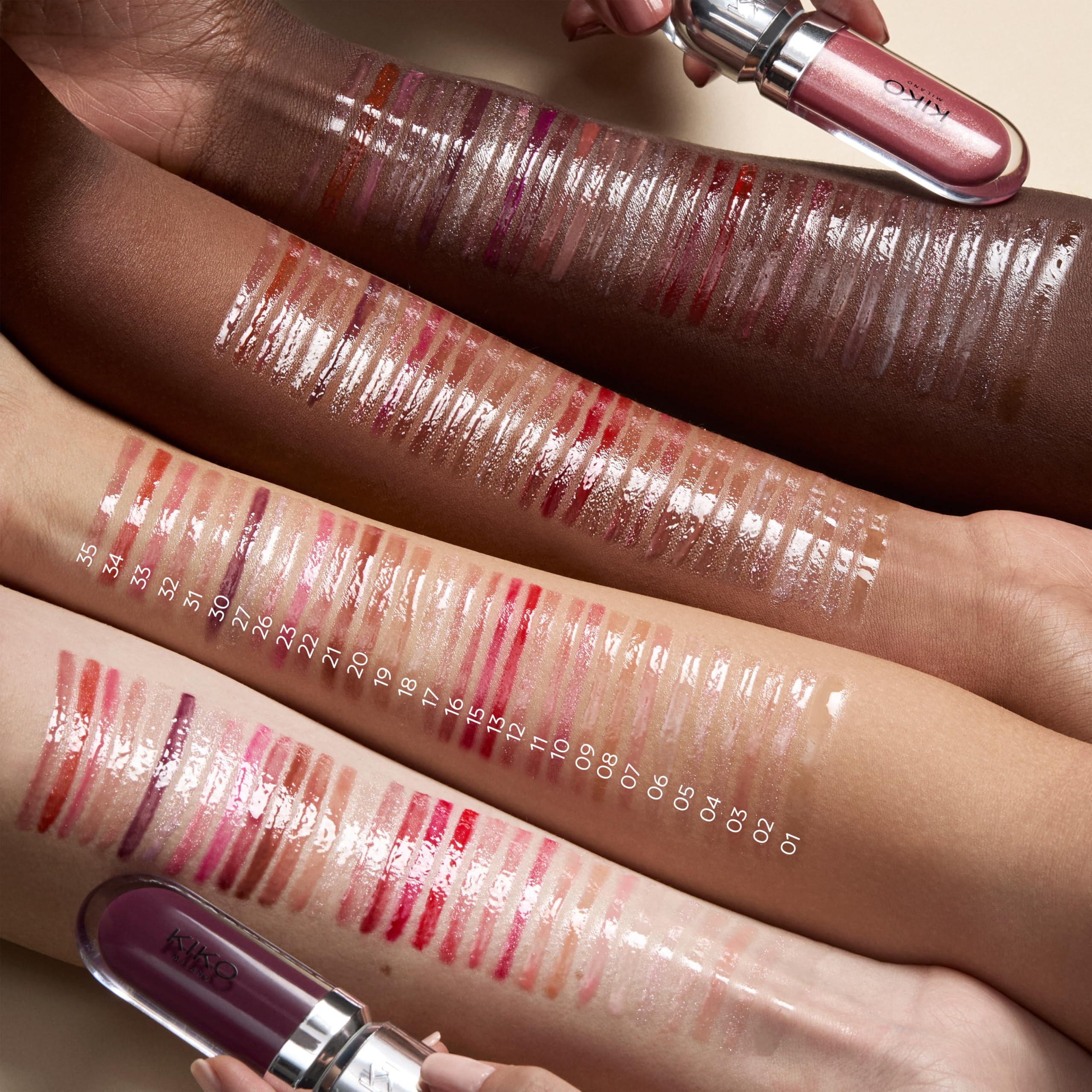KIKO Milano 3D Hydra Lipgloss 17 I Hydrating Lip Gloss for Plumped 3D Shine, Non-Sticky Lipstick Gloss with Wand Applicator, Long Lasting Comfort, Professional Lip Products by KIKO Milano Halalzen