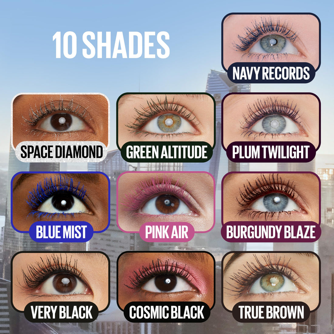 Maybelline New York Lash Sensational Sky High Mascara, Volumising & Lengthening Mascara, Washable Flake-Free Formula Infused with Bamboo Extract & Fibres, 7 ml, Shade: Brown Halalzen