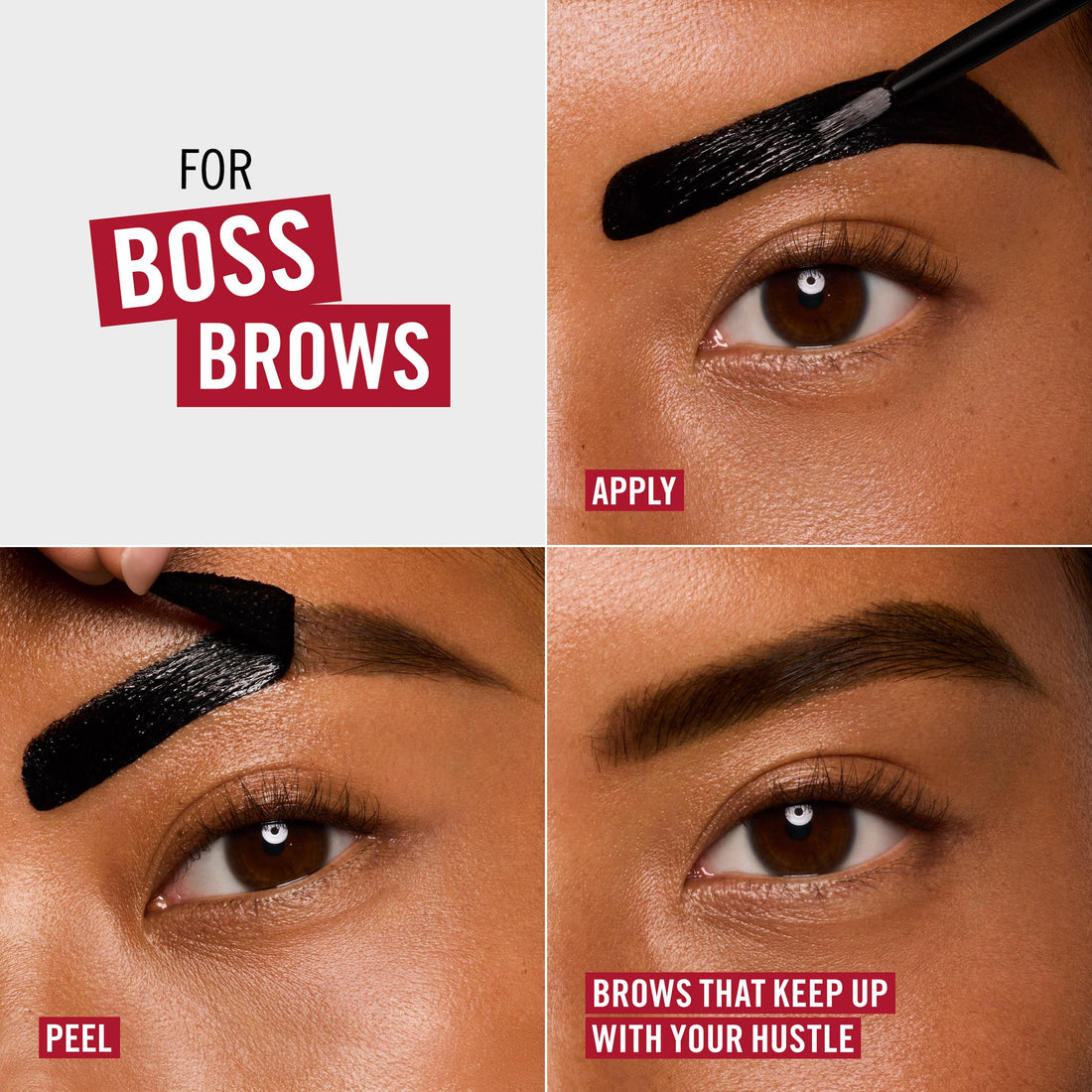 Rimmel Wonder’Bond Brow Filler Peel‑Off Tint, Medium Brown, Semi‑Permanent Brow Tint with Biotin for Fuller, Thicker Brows, Waterproof & Transfer‑Proof, 2‑in‑1 Tint & Brow Mask, Vegan, 7.7ml