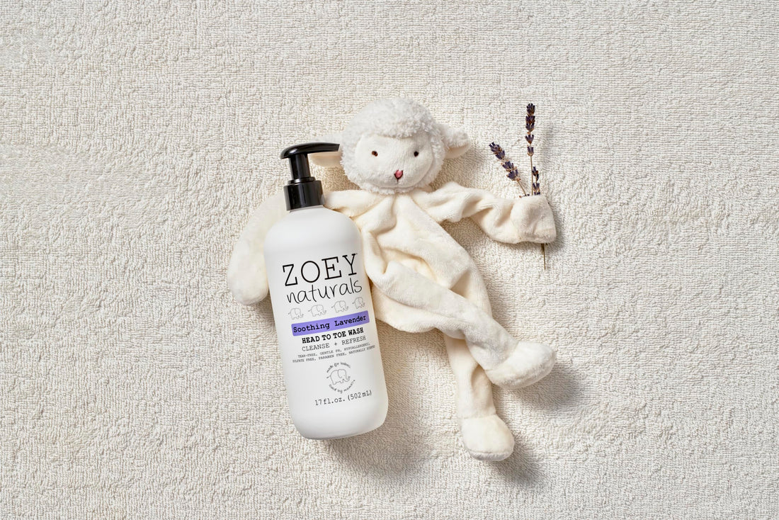 Zoey Naturals - Soothing Lavender Wash & Shampoo - Toddlers & Kids - With Tear-free, Paraben-Free, All Natural Ingredients for Sensitive Skin- 17 Oz Halalzen
