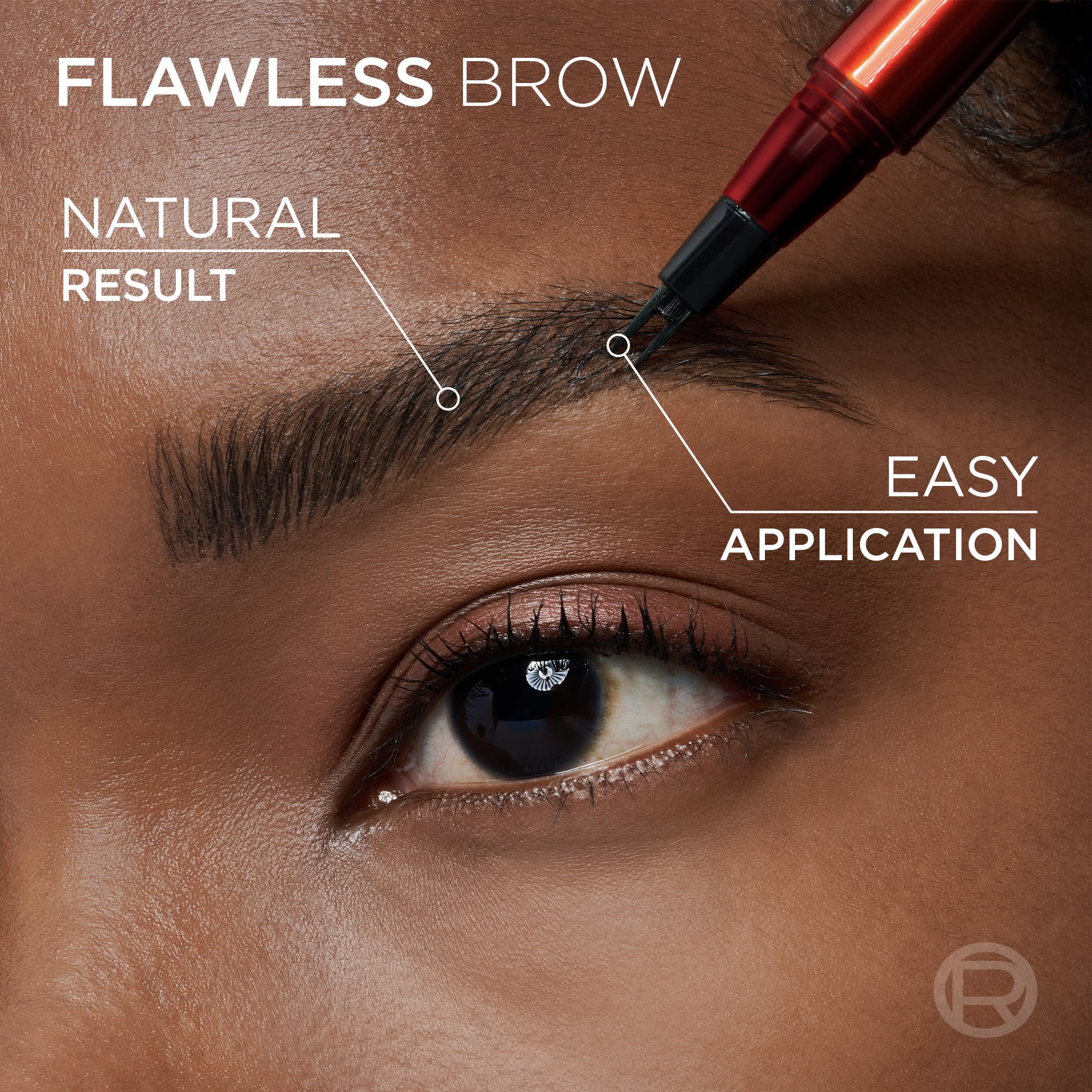 L'Oréal Paris Infallible Faux Brow, Double Brush Tip Brow Tint Pen, Natural Finish, Waterproof, Transfer and Smudge-Resistant, Shaping Brows for up to 48 hours, Shade: Light Brunette